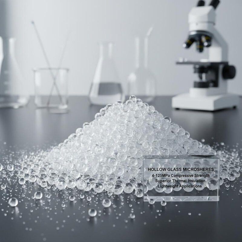 میکروسفرهای شیشه ای توخالی با قدرت فشرده سازی 4-125MPa برای عایق حرارتی برتر و کاربردهای سبک