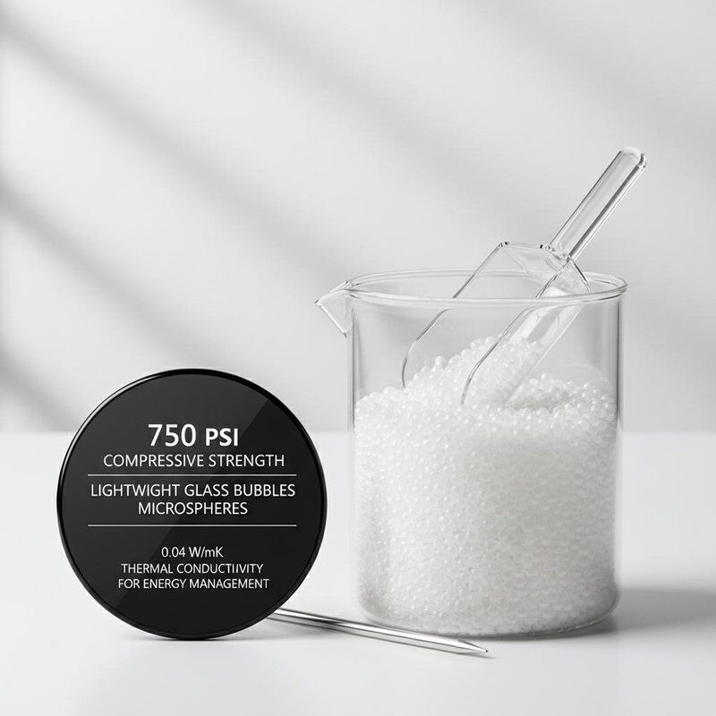 میکروسفر های شیشه ای سبک با مقاومت فشاری 750 پی اس آی و هدایت حرارتی 0.04 وات بر متر کلوین برای مدیریت انرژی